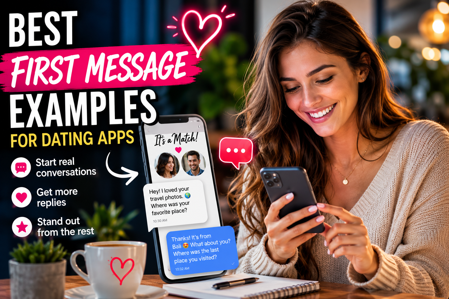 Best First Message Examples for Dating Apps