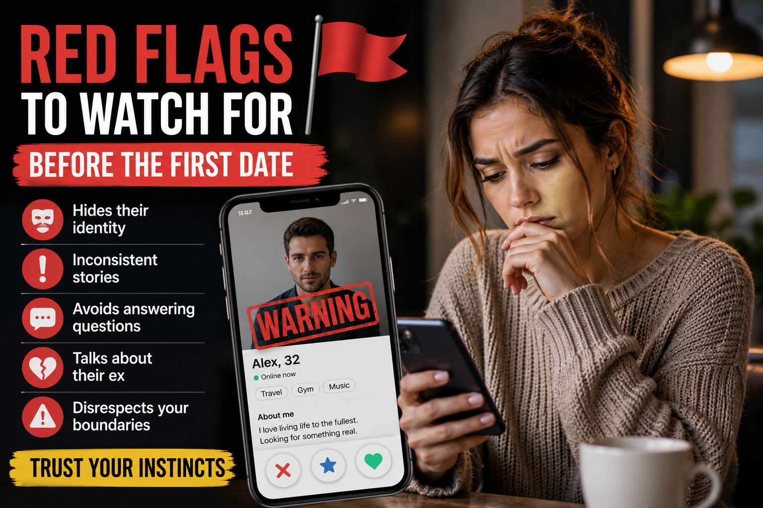 Red Flags to Watch for Before the First Date